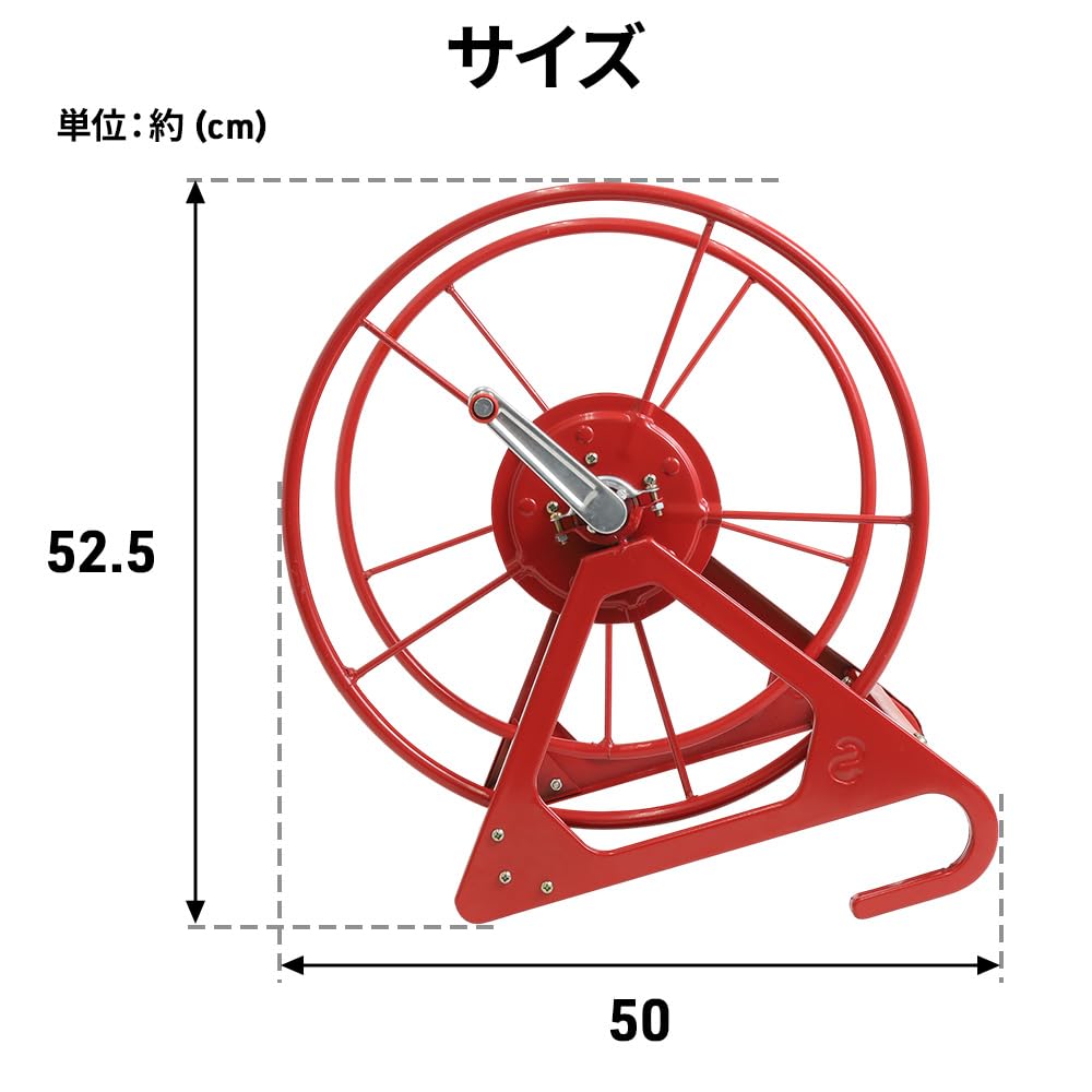 Bonarca Agricultural Hose 200m with Inner Diameter Truck Bed for Commercial and Light Home Large Manual Hand Car Pesticide Farm Agricultural Hose Reel