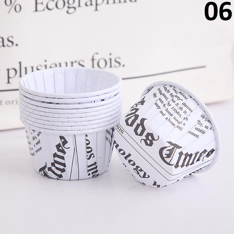 

50 шт. противень для выпечки, кассеты, кондитерские инструменты, аксессуары, вкладыш для кексов, лоток для обертки для кексов 50pcs