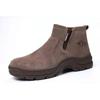 large size men fashion steel toe caps work safety boots cow suede leather welding shoes worker platform safe boot security botas