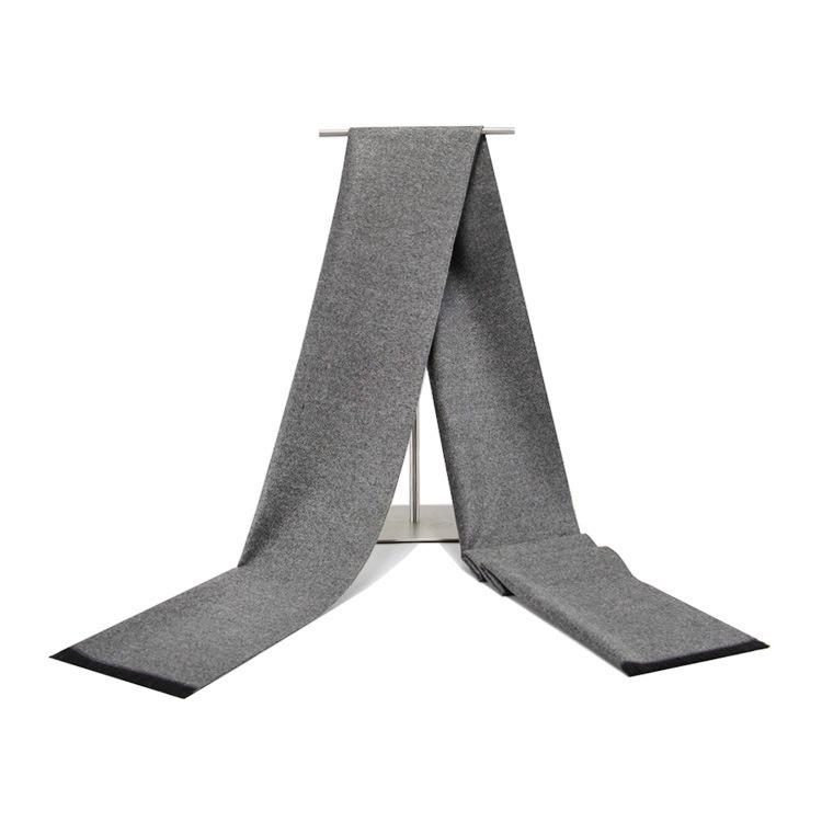 Herrenschal, einfarbig, Winter, warm, verdickt, einfarbig, Schal für mittlere und ältere Menschen, europäisch und amerikanisch