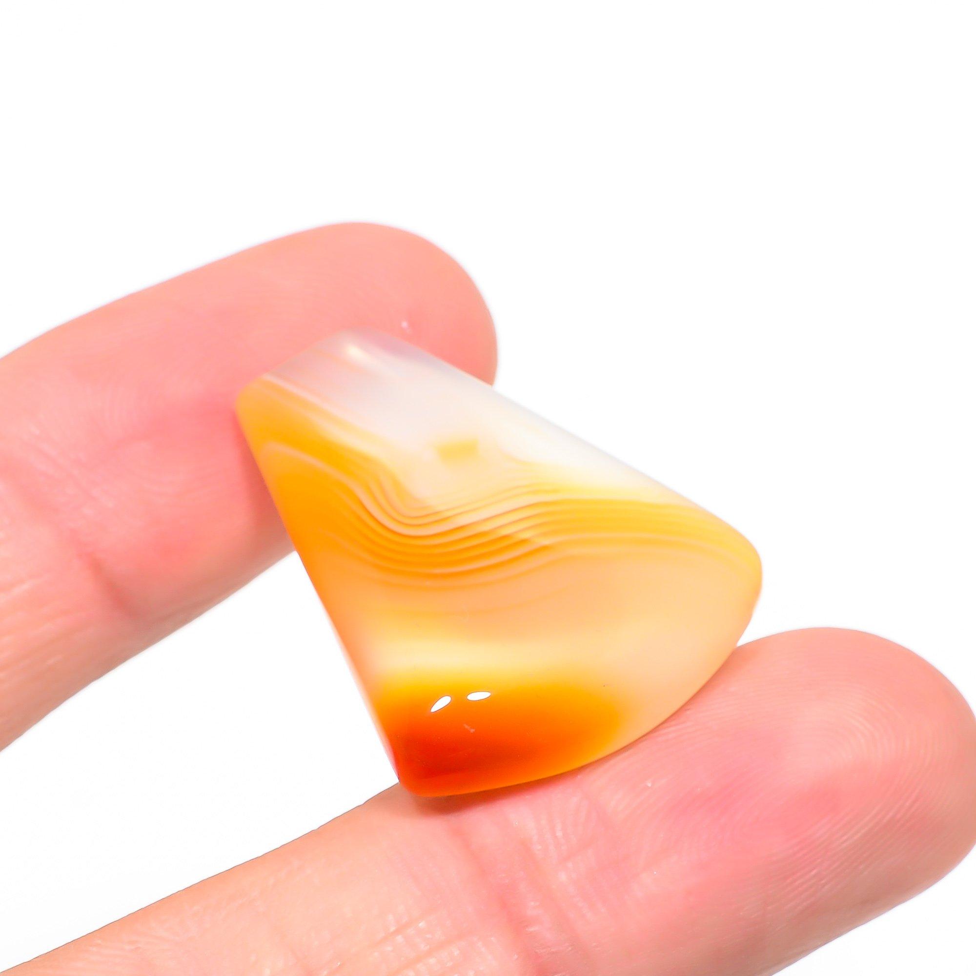 

Natural Crazy Lace Agate 2.5x3.1cm Cabochon Fine Gemstone 37.85Cts. T3r53 белый