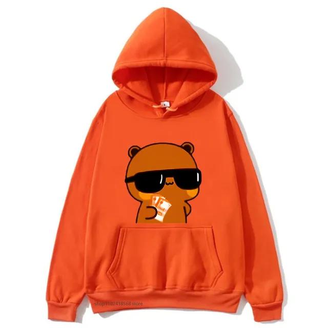 Couple Sweatshirt Bubu and Dudu - PANDA BEAR Love Rich Lovers Graphic Hoodies Women Panda Bear Clothes Kawaii Pullover