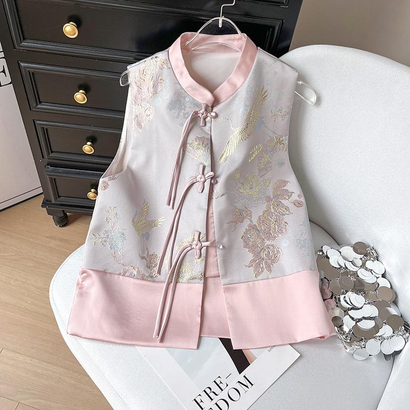 

Короткий старинный стишок ретро стиль топ персонализированная одежда для поездок на работу прикрывающий мясо топ XXXL [Recommended 138-75kg] розовый