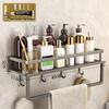 Punch-Free Wall-Mounted Bathroom Storage Rack for Basin and Toilet