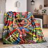 1pc Superhero Flannel Throw Blanket Soft, Warm & Cozy for Couch, Bed, Office, and Travel Versatile All Season Gift, Christmas Present
