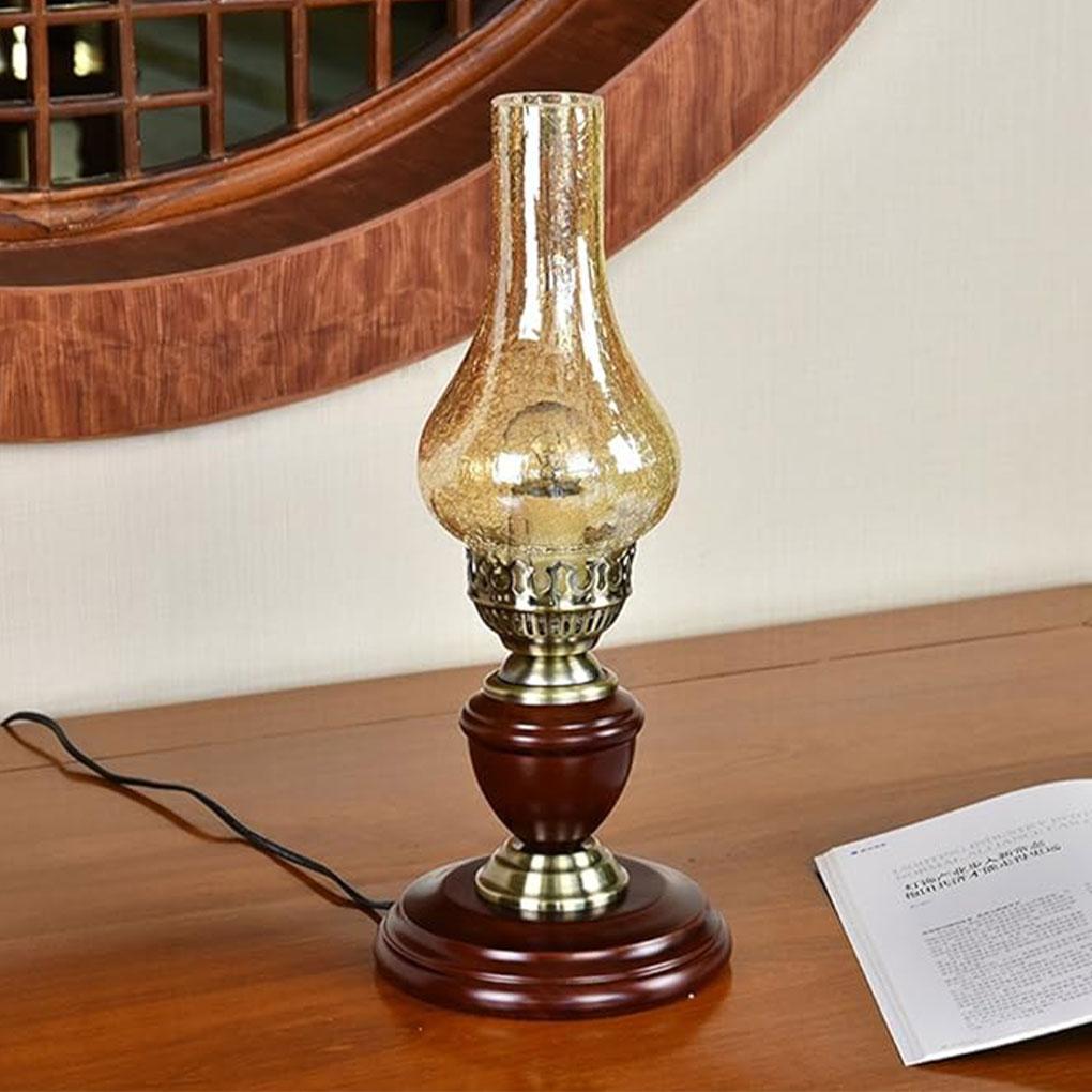 Easy To Night Light Suitable For Various Occasions Antique Oil Lamp Retro Table Lamp Kerosene Lamp
