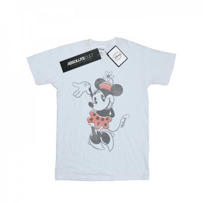 Womens/Ladies Minnie Mouse Waving Cotton Boyfriend T-Shirt