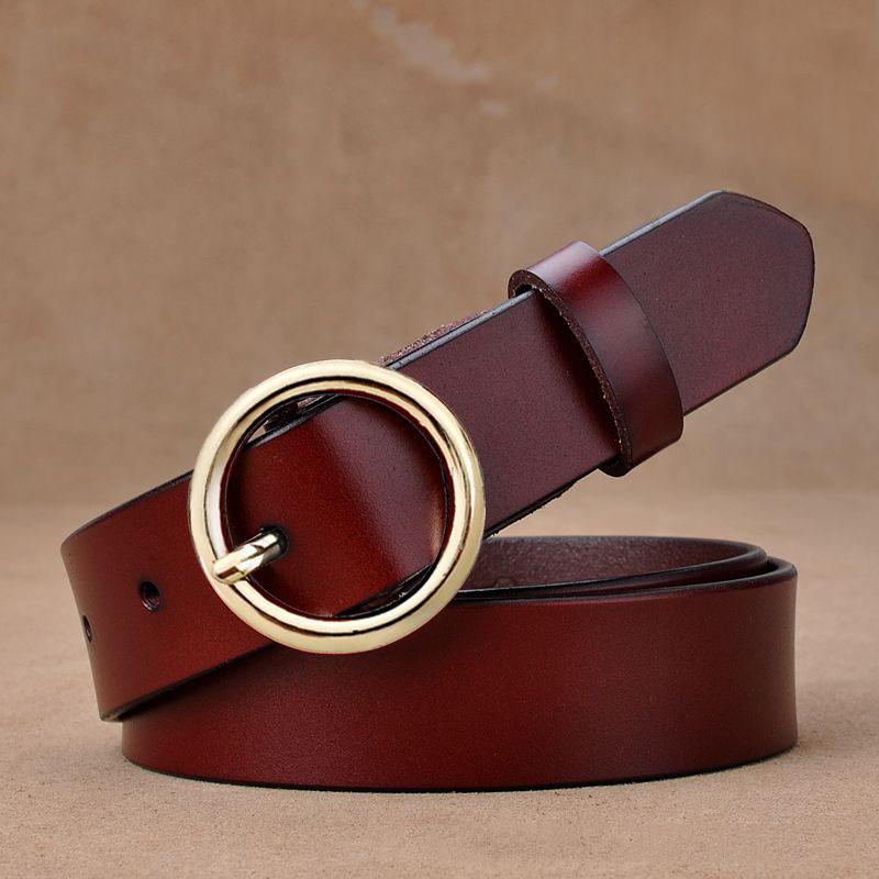 Belts for Women Fashion Casual Designer Belts High Quality Luxury for Jeans All-match Leather Belt Women Solid Color