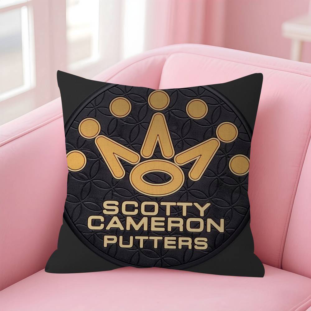 SScotty CCameron Maple Design Cushion Cover Happy Autumn Harvest Decor Holiday Decorati Pillow Cover