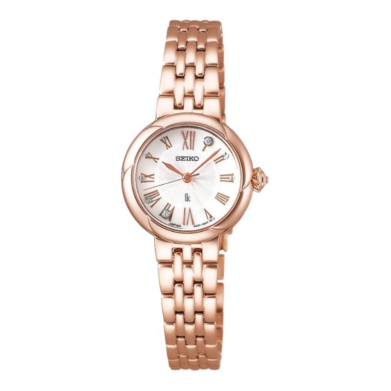 SEIKO Waterproof 100 Meters Quartz Steel Strap Women s Watch White Dial SSWA008 синий