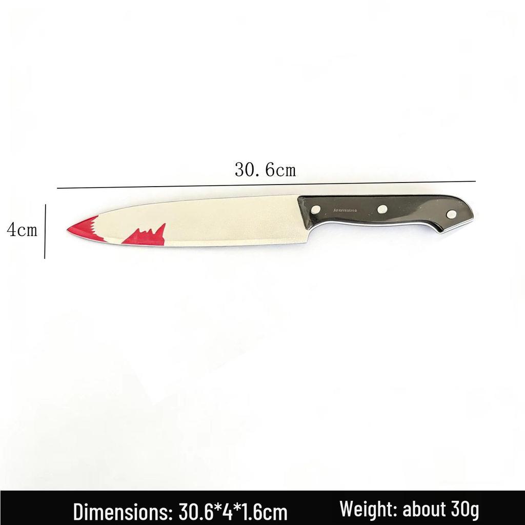 Halloween Blood-Tipped Decorative Knife for Prank and Ghost Festival