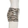 Slim Low-Waist Zebra Print Sequin Shorts - European & American Street Style Hip-Hugging Ultra-Shorts