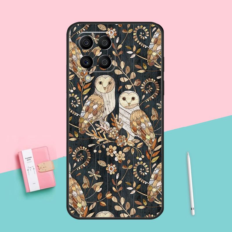 Cartoon Owl For Samsung Galaxy M53 M33 M32 M16 M06 M12 M55 M15 M35 M14 M34 M54 M11 M21 M31 M13 M52 Case