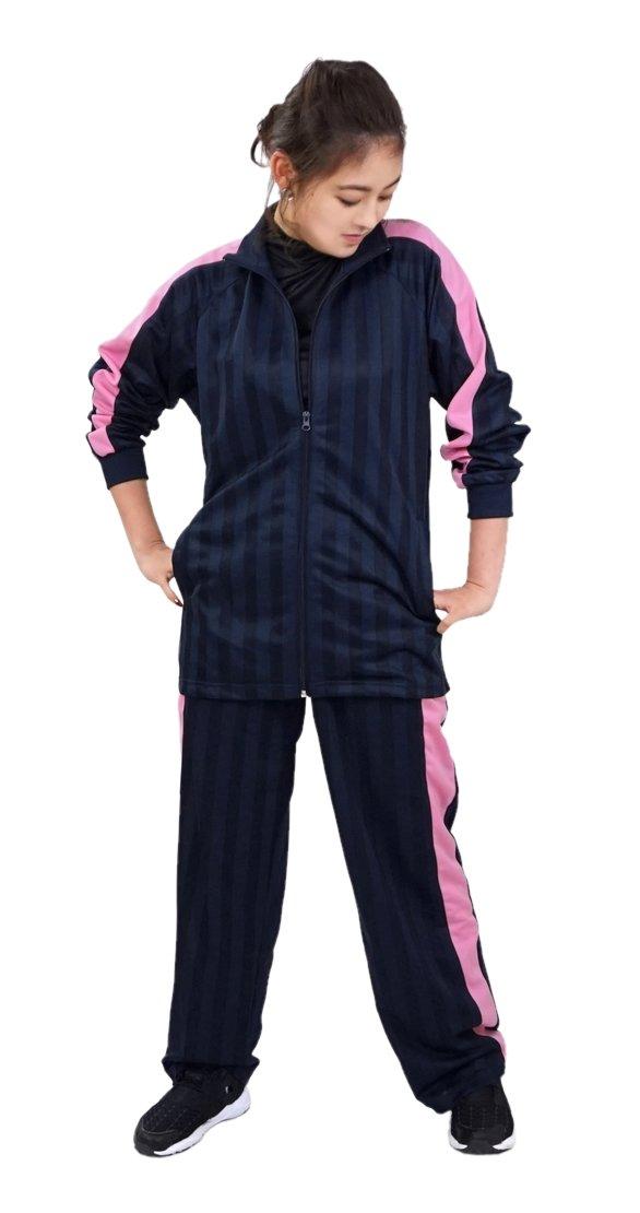 

Комплект спортивного костюма Stayland с длинным рукавом и теневой полоской, с боковыми полосками и карманами, розовый, мужской (Темно-синяя полоска, M)