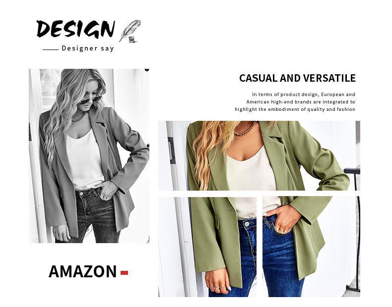 Women's Winter 2025 Short-Sleeve Casual Blazer: Versatile Professional Outerwear