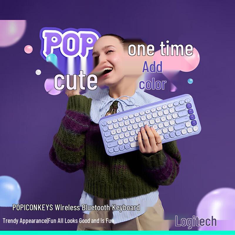 Logitech POP ICON Keys Wireless Keyboard