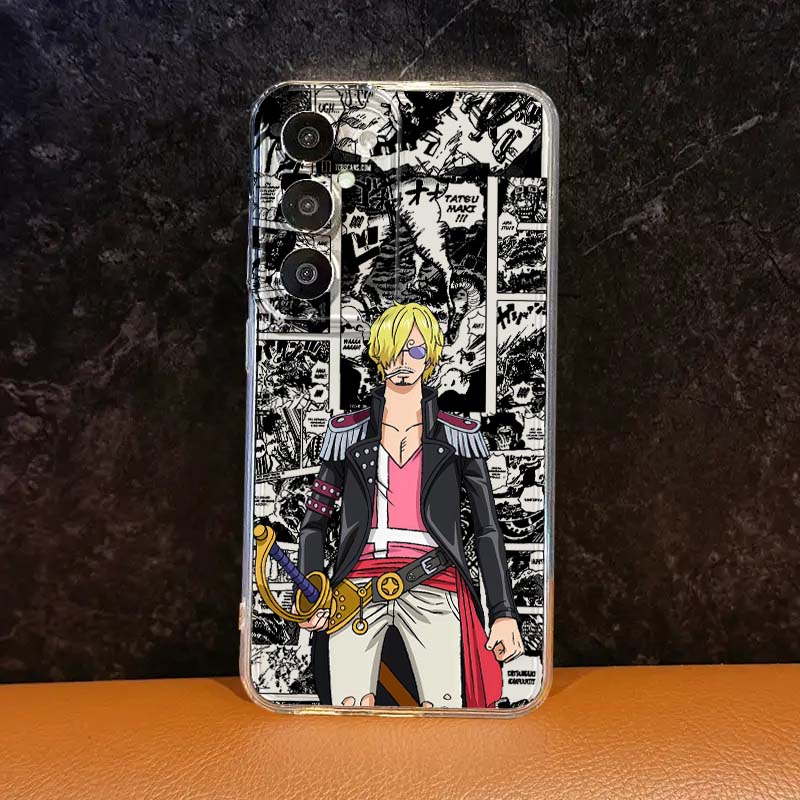 One Pieces Luffys Zoro Phone Case For iPhone 17 16e 16 15 14 13 12 11 Mini Air Pro Max XR XSMax Plus Transparent Soft Back Cover