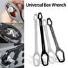 Universal Box Wrench Double-Ended Box Wrench Self-Tightening Adjustable Eyeglass Wrench For Tightening Screw Nuts With Diameter