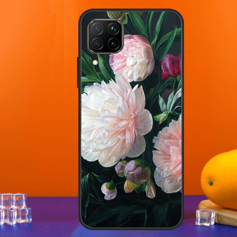 Peonies Beautiful Flower For Huawei Nova 12s 12i 11i 5T 9 10 SE Y91 Y90 Y60 Y70 Y72 Y61 P60 Pro P20 P40 P30 Lite Case