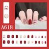 Winter Sweet Cartoon Christmas Wearing Nails Snowflake Santa Claus Nail Art Fake Nail Patch Christmas Collection