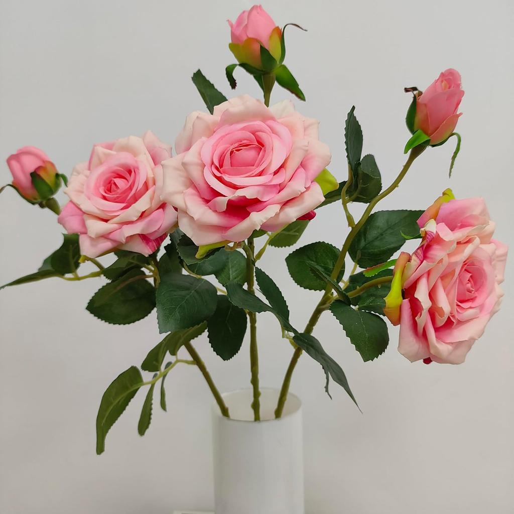 1/3PCS Artificial Flowers Big Silk Roses Home Room Vase Outdoor Garden Wedding Bridal Bouquet Table Decoration Diy Gift Festival