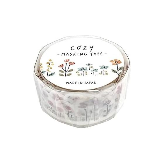 COZY Masking Tape Die Cut [Flower] Mast 20mm Width Cute 95217