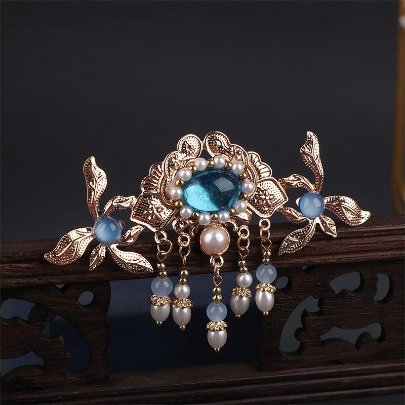 Antique Hair Crown Hair Ornaments Ancient Costume Headdress Chinese Hanfu Hair Accessories Hairstyle Design Tool
