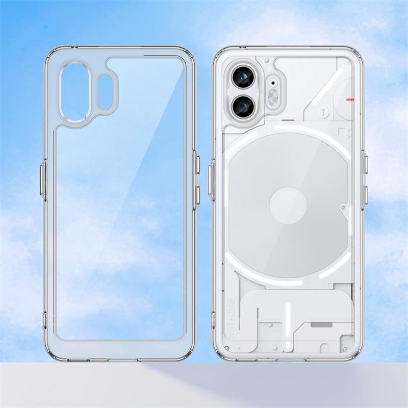 For Nothing Phone 2 Case Luxury Silicone Clear Bumper Shell Nothing Phone2 Case TPU Border Shockproof Case Nothing Phone 2 Cover