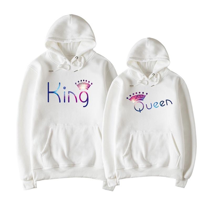 Couple Kingqueen Matching Hoodies Love His And Her Shirts Tops Sweatshirts