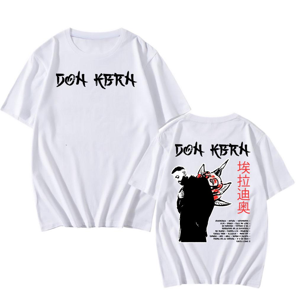 

DON KBRN Album 2025 New T-shirt Eladio Carrión Singer Graphic Tshirts Short Sleeve O-neck Male T Shirt Print Tees Unisex Men Tee 2XL