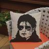 Supper Star Michael Jackson Black And White Portrait Cushion Cover Cotton Linen Decoration Bar Concert Hall Throw Pillow Case