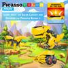 PicassoTiles STEM Kids Solar Power Dinosaur Robot Educational Learning Engineering Building Toy 3 In 1 Creative Unique Transformation Renewable Solar
