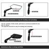 Bicycle Handlebar Rearview Mirror Safe Adjustable Rotating Mirror Transparent Electric Scooter Cycling Bike Accessories