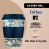Ecoffee Cup (Ecofee Cup) Reusable Cup and Saucer, Eco-Friendly, Vincent Van Gogh, 350ml, 812 035