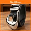 Fashion Pu Belt For Women With Silver Buckle And Fanshaped Design For Casual Wear