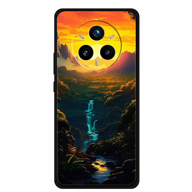 For Realme 14 Pro+ Phone Case Gradient Patterns Back Cover TPU Soft Silicone Protective Funda for OPPO Realme14 PRO Plus Pro +
