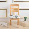 Floral Print Chair Seat Cover Elastic Soft Seat Cushion Covers Stretch Spandex Slipcovers For Living Room Restaurant Wedding
