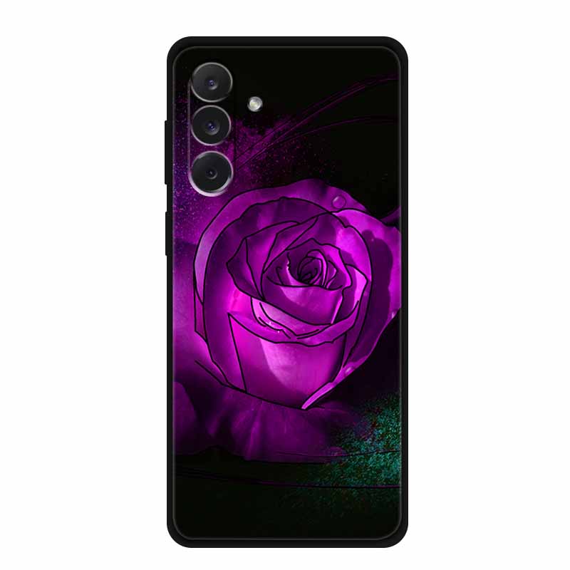 For Samsung M06 M16 M36 3D Flowers Case Soft Silicone Bumper Emboss Phone Cases for Samsung Galaxy M 06 16 36 Back Protect Cover