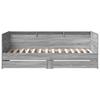 Daybed with Drawers Without Mattress Gray Sonoma 75 x 190 cm