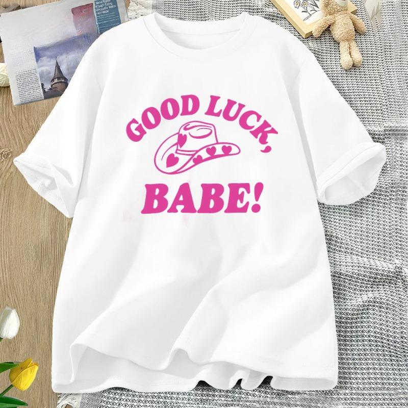 Good Luck Babe Pride T Shirt Midwestern Princess Lesbian Pride Tshirt WOMEN Cotton Short Sleeve Tshirts WOMENs Oversized