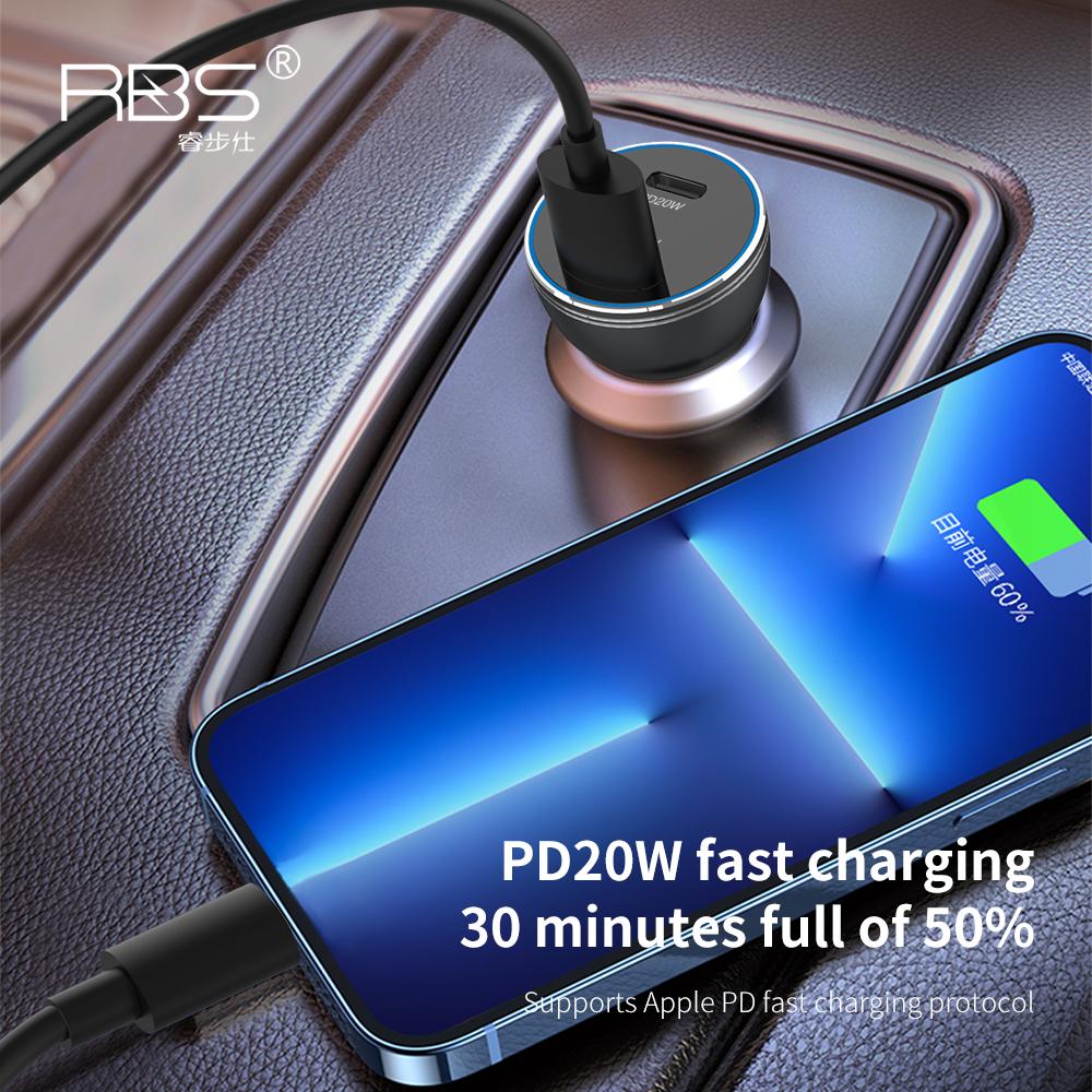 

Car Charger Quick Charge 4.0 3.0 FCP SCP USB PD for Xiaomi IPhone 12 13 14 15 Pro Fast Charging Car Phone Charger 20/100W Alloy Black