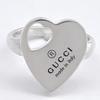Gucci Trademark Heart Japanese Size Size 8 Ring, Silver, 7, 796357, J8400, 8106, [Used]