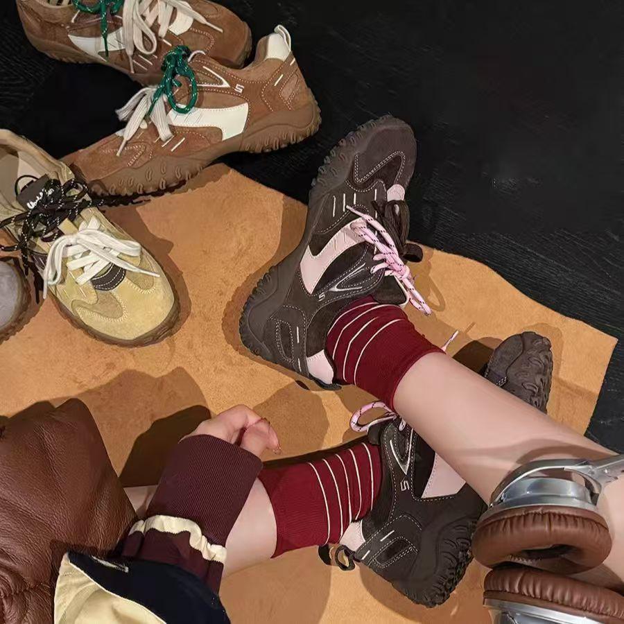 Retro Dexun shoes super soft women's shoes 2025 new Forrest Gump shoes women's shoes versatile retro casual shoes sports muffin bottom