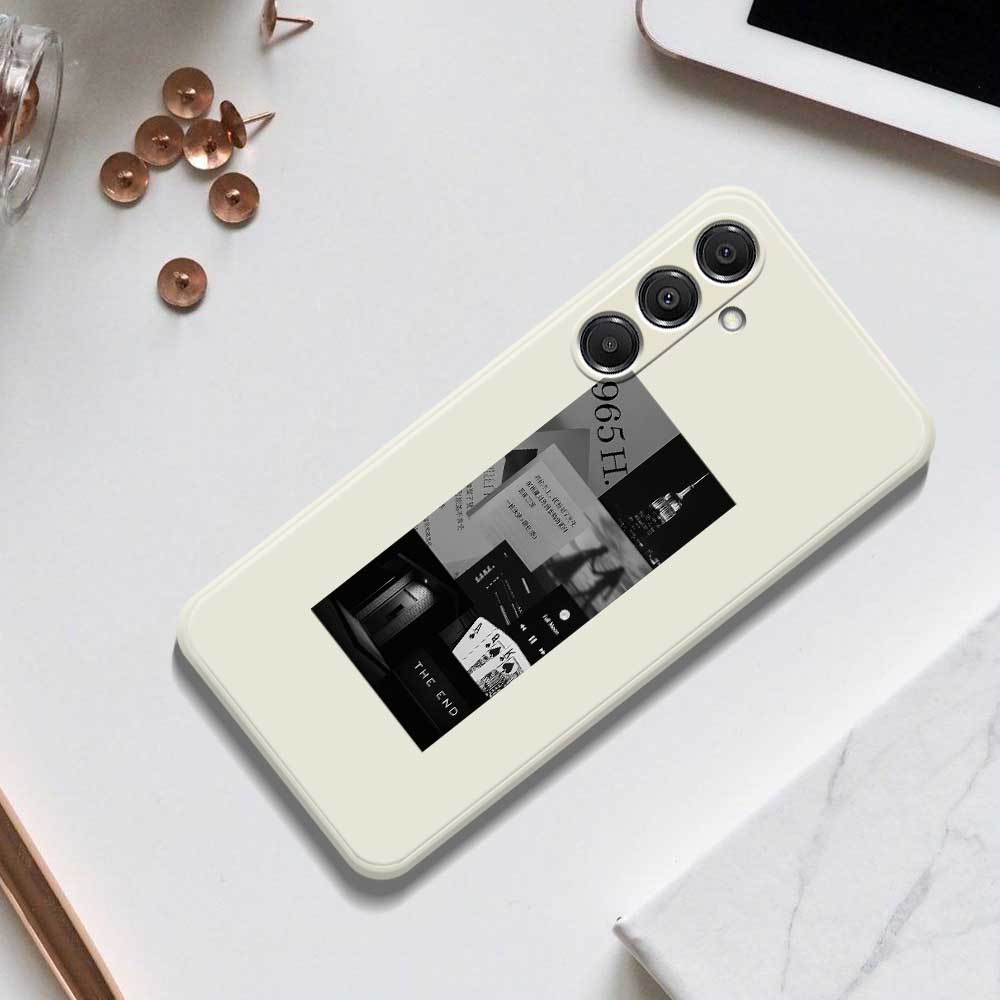 For Samsung Galaxy A16 5G/4G Case Stitching Photos Pattern Printing Straight Edge TPU Phone Back Cover