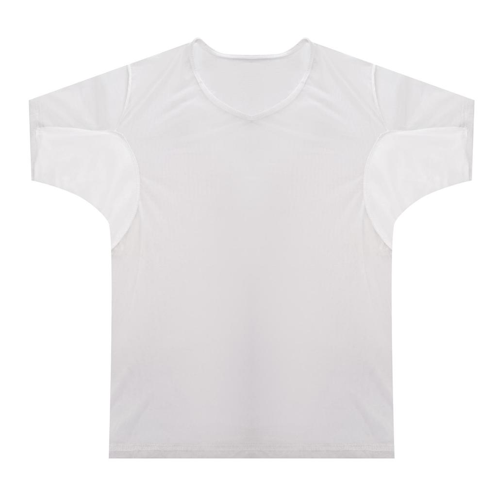 Men's Mesh Underarm Sweat-Absorbing Vest & Shirt Set