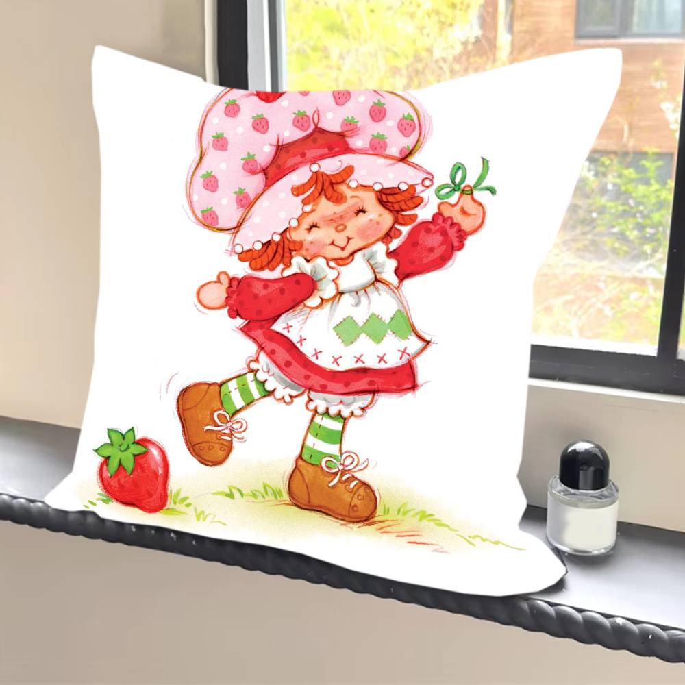 Cartoon S-Strawberry S-Shortcake  Pillowcases Cushion Covers Living Room Sofas Home Decor Gifts