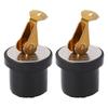 2PCS 19mm Livewell Drain Plug Brass Compression Type 7 8in Marine Drain Plug for Livewell Sink Transom Baitwell