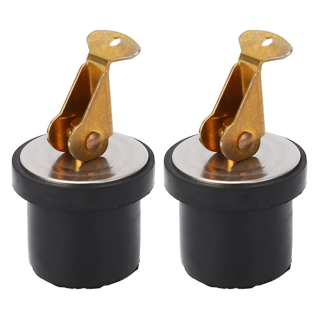 2PCS 19mm Livewell Drain Plug Brass Compression Type 7 8in Marine Drain Plug for Livewell Sink Transom Baitwell