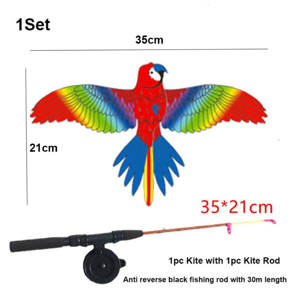 DIY Toy Large Eagle Kites with 30 Meter Kite Line Flying Bird Kites Garden Outdoor Sports