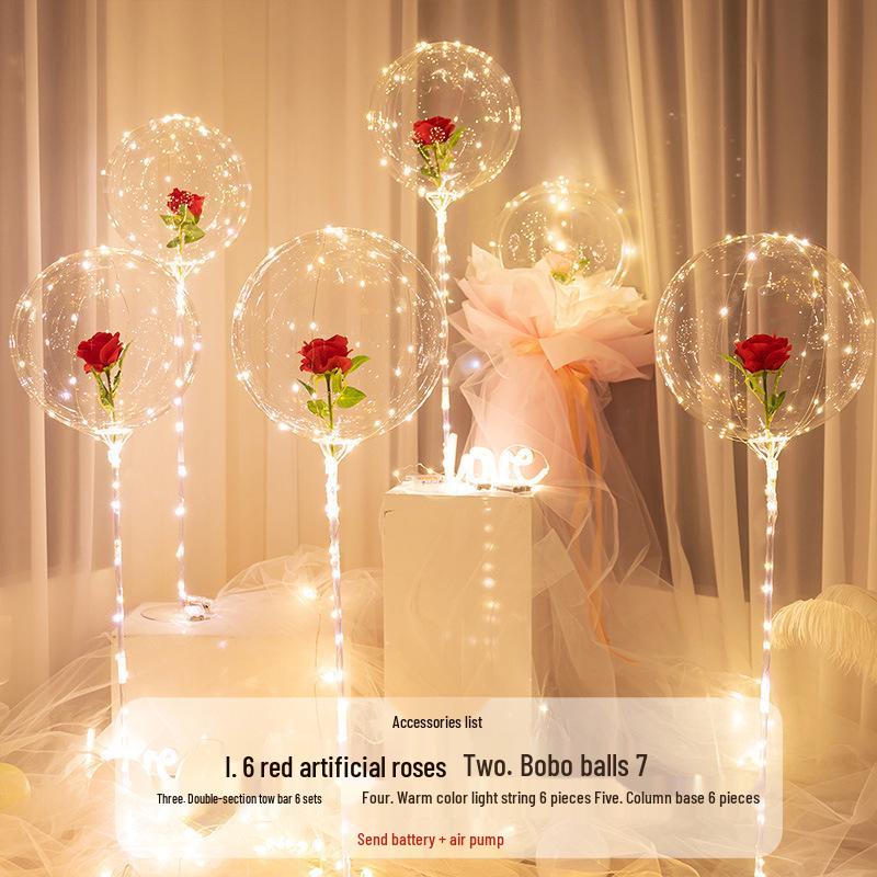 Romantisches Ballon-Deko-Set für Geburtstag oder Heiratsantrag